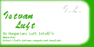 istvan luft business card